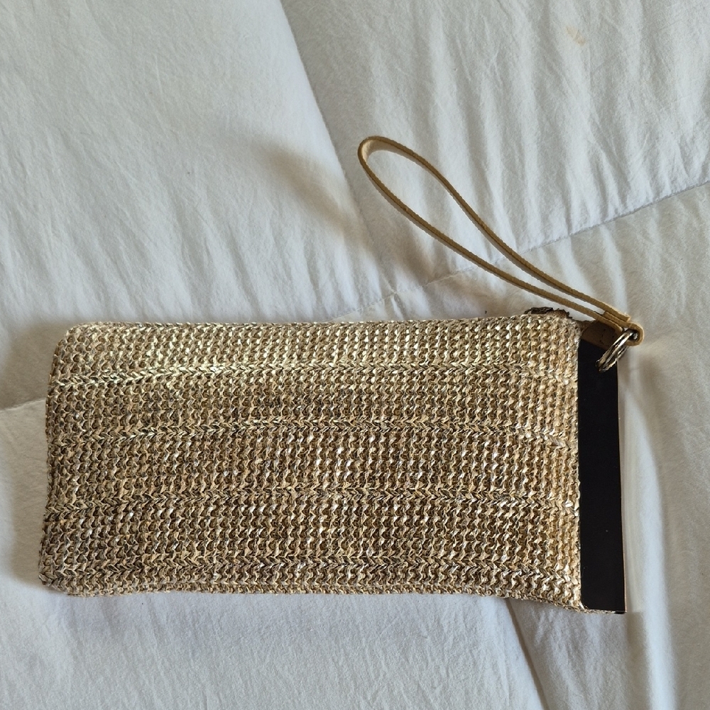 The LIMITED Gold Wristlet Clutch